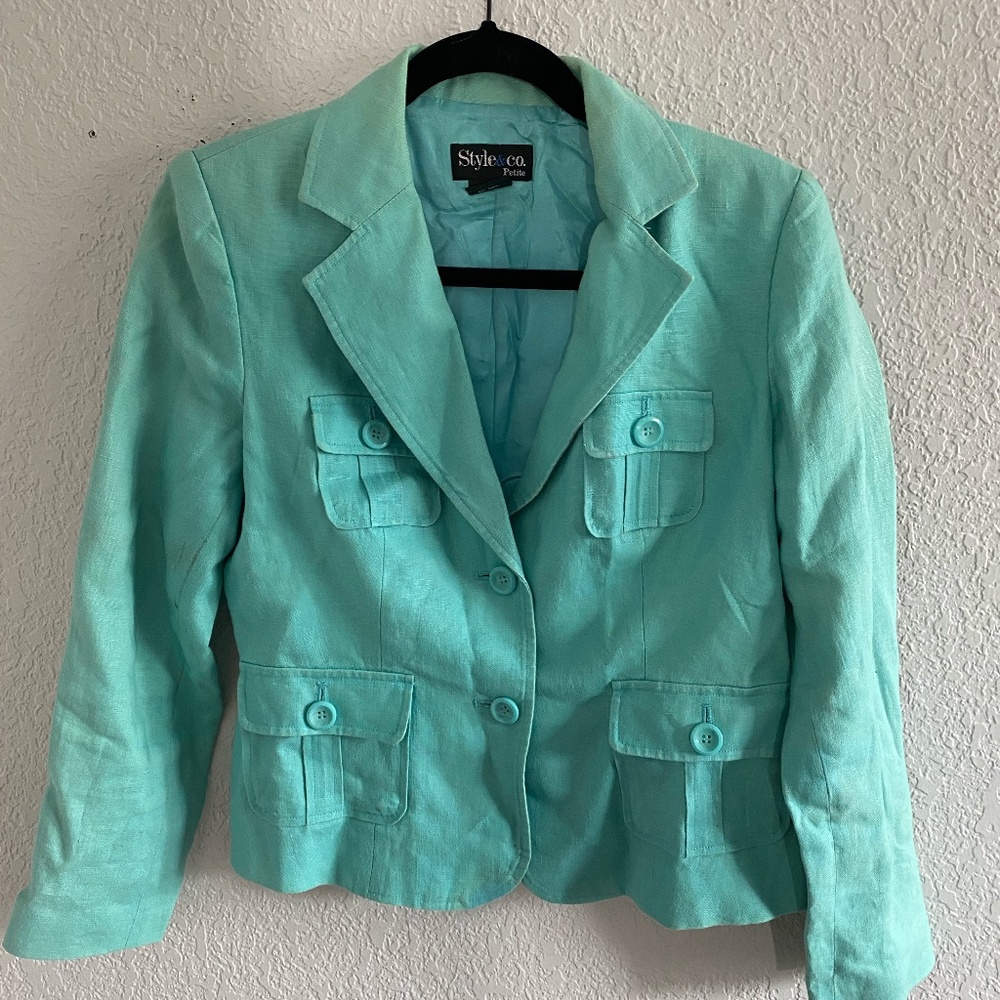 Snazzy Aquamarine Blazer